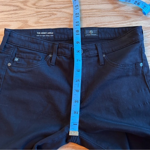 AG Adriano Goldschmied Abbey Ankle Mid Rise Super Skinny Jean Black 26 - Picture 10 of 13